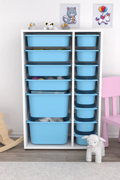 Hanah Home Rine 2D4K8U Blanco y Azul